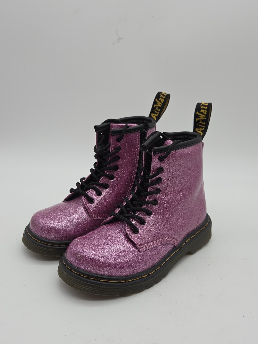 Dr Martens 1460 Glitter T Pink Boots Toddler Girls Size 10 - Picture 3 of 8